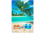 30x60 Sunny Day at the Beach Fiber Reactive Beach Towel.